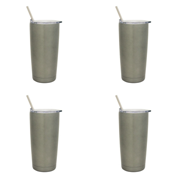4PK Annabel Trends 500ml Stainless Steel Smoothie Tumbler - Titanium