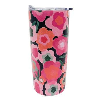 Annabel Trends 500ml Stainless Steel Smoothie Tumbler - Midnight Blooms