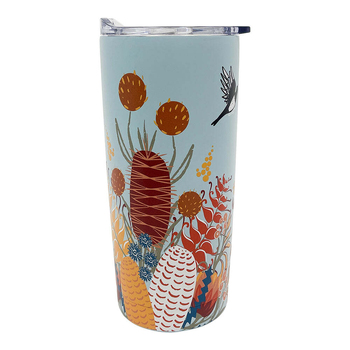 Annabel Trends 500ml Stainless Steel Smoothie Tumbler - Magpie Floral