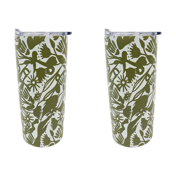 2PK Annabel Trends 500ml Stainless Steel Smoothie Tumbler - Pink Banksia