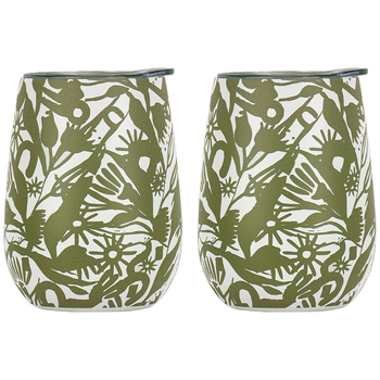 2PK Annabel Trends 295ml Stainless Steel Wine Tumbler - Abstract Gum