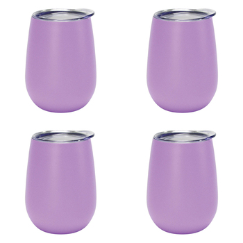 4PK Annabel Trends 295ml Stainless Steel Wine Tumbler - Gelato Purple