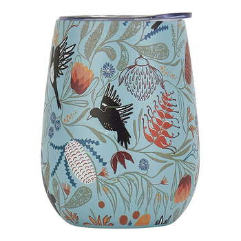 Annabel Trends 295ml Stainless Steel Wine Tumbler - Magpie Floral