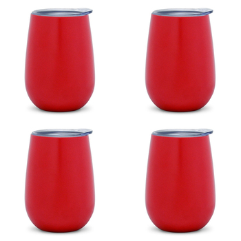 4PK Annabel Trends 295ml Stainless Steel Wine Tumbler - Watermelon