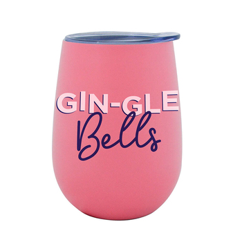 Annabel Trends 295ml Stainless Steel Wine Tumbler - Gin-Gle Bells