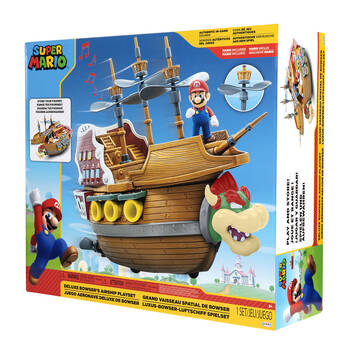 Nintendo Super Mario DLX Bowser's Ship Action Figures Playset 3y+