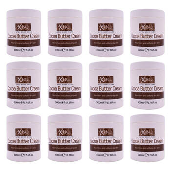12PK XBC Cocoa Butter Cream Moisturising Body Lotion For Dry Skin 500ml