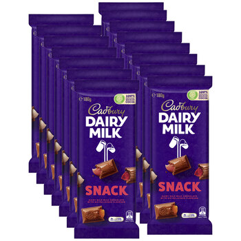 15pc Cadbury Dairy Milk Cadbury Dairy Milk Snack 180g Chocolate Confectionery