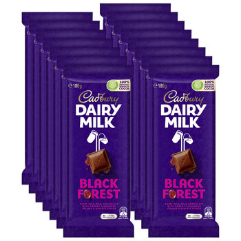 15pc Cadbury Dairy Milk Black Forest 180g Chocolate Confectionery