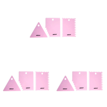 3 x 3pc Wiltshire Scraper & Decorating Baking Design Combs