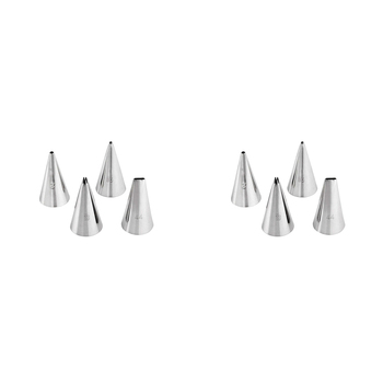 2 x 4pc Wiltshire Cake Decorating Writing Piping Tip Nozzles