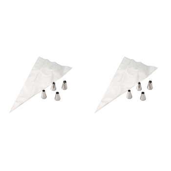2 x 12pc Wiltshire Stainless Steel Cake/Cupcake Decorating Kit