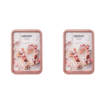2PK Wiltshire Rose Gold Non-Stick Cookie Sheet Tray Medium 39cm
