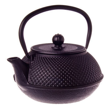 Teaology Traditional Japanese Design Durable Cast Iron Teapot 800ml Black