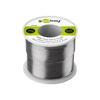 Goobay Professional 1.0mm 250g Solder Wire Lead-Free Silver