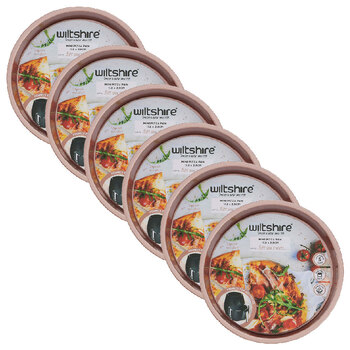 6PK Wiltshire Rose Gold Mini Non-Stick Pizza Pan 17.5x2.5cm