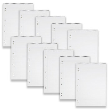10pc Spirax 905 Lecture Pad A4 Notebook 7mm Ruled 140-Pages Yellow
