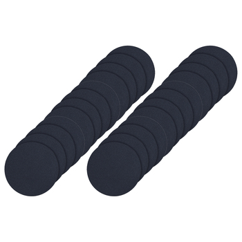 6x 4pc Ladelle Hugo Vinyl Round Drink Coasters 10cm Navy