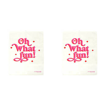 2PK Annabel Trends Cotton Tea Towel 50x70cm - Christmas Oh What Fun