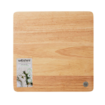 Wiltshire Gourmet Essential Durable Rubberwood Butchers Block 30.5x3.2cm