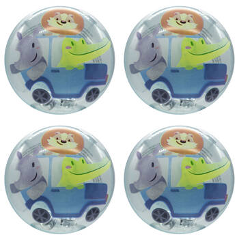 4pc Hello Sunshine Light Up Sensory Balls Assorted 6m+