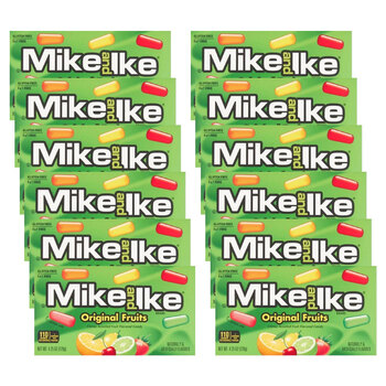 12PK Mike & Ike 120g Original Fruits Flavoured Chewy Candy
