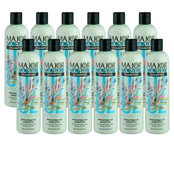 12PK OZ Botanics Major Moisture Shampoo For Damaged Dry All Hair Types 400ml