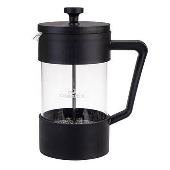 Casabarista Oslo Accent Stainless Steel Coffee Plunger 5 Cup 600ml Black