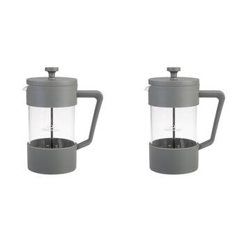 2PK Casabarista Oslo Accent Stainless Steel Coffee Plunger 5 Cup 600ml Eucalypt