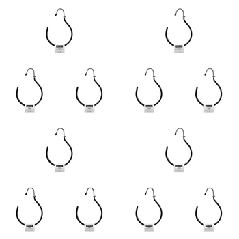 24pc Boxsweden Hangit Metal Accessory Clothes Hanger 20x13cm - Black