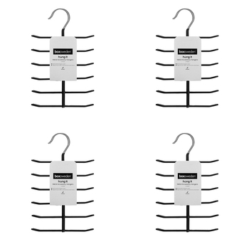 48pc Boxsweden Hangit Metal Accessory Clothes Hanger 18.5x26cm - Black