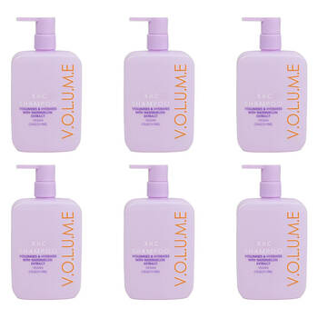 6PK XHC Volume Vegan Hair Shampoo w/ Watermelon Extract 350ml