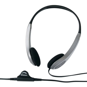 Verbatim Multimedia Headset w/Volume Control Black