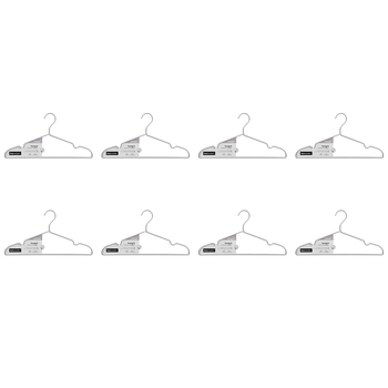 24pc Boxsweden Hangit Aluminium Clothes Hangers 41cm - Silver