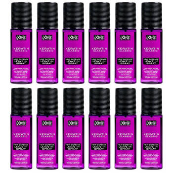 12PK XHC Keratin Classic Heat Defence Leave In Spray For All Hair Types 150ml