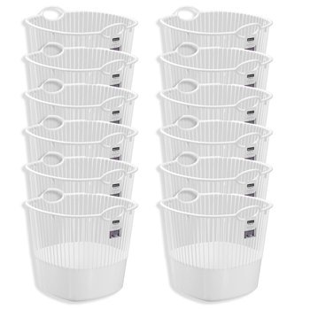 12x 2pc Boxsweden 36L Laundry Tote 45x42cm w/ Handle - Assorted