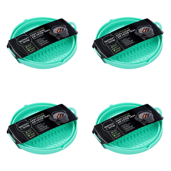 4PK Lemon & Lime Silicone Collapsible Air Fryer Tray Round 19.5cm - Assorted