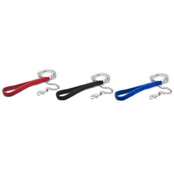 3PK Paws & Claws 1.2m Chain Lead w/ Padded Handle - Assorted