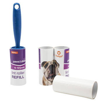 Paws & Claws 10 Sheet Lint Roller Set w/ 3 Refills