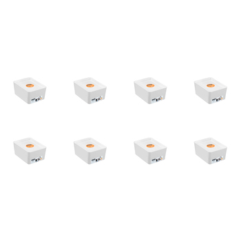 8PK Boxsweden Smooth Tidy Box w/ Lid 1.5L/13cm - Assorted