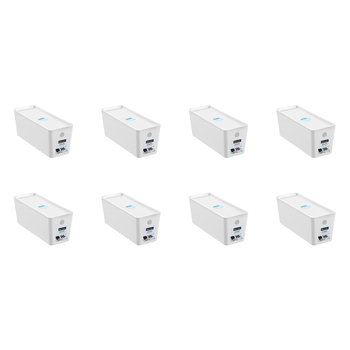 8PK Boxsweden Smooth Tidy Box w/ Lid 5L/35cm - Assorted