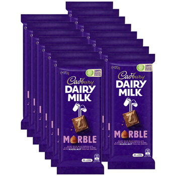 15pc Cadbury Dairy Milk Marble 173g Chocolate Confectionery