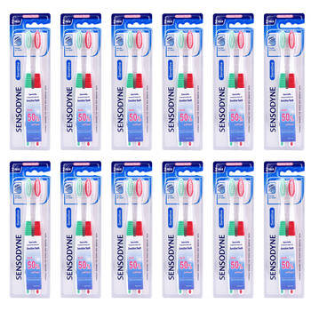 12x 2pc Sensodyne Toothbrush Sensitive Extra Soft Bristles Dental Oral Care Assorted