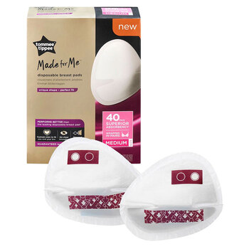 40pc Tommee Tippee Made For Me Disposable Breast Pads Daily Medium