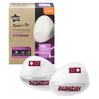 40pc Tommee Tippee Made For Me Disposable Breast Pads Daily Large