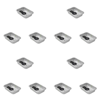 24pc Lemon & Lime Premium Smooth Wall Foil Tray 28x20cm - Silver