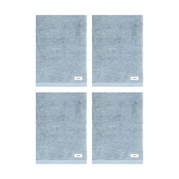 4PK Esprit 600GSM Porto Bathroom Ribbed Hand Towel 45x65cm Chambray Blue