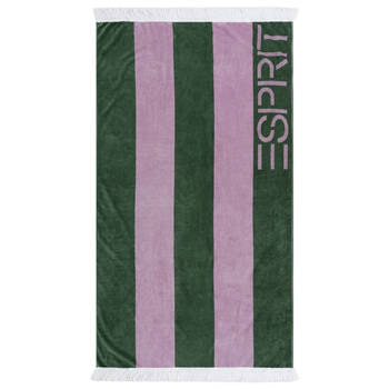 Esprit Lilo Cotton Beach Towel 400gsm 100cm x 180cm Green/Pink