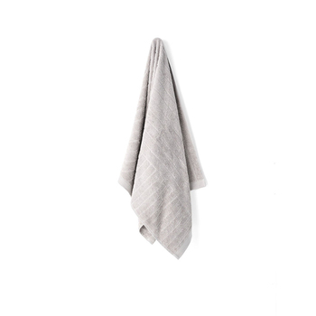 ESPRIT Isle Cotton Textured 600 GSM Soft Bath Towel Silver