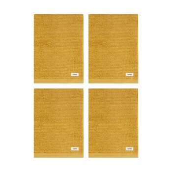 4PK Esprit 600GSM Porto Ribbed Combed Cotton Bath Towel 68x137cm Honey Yellow